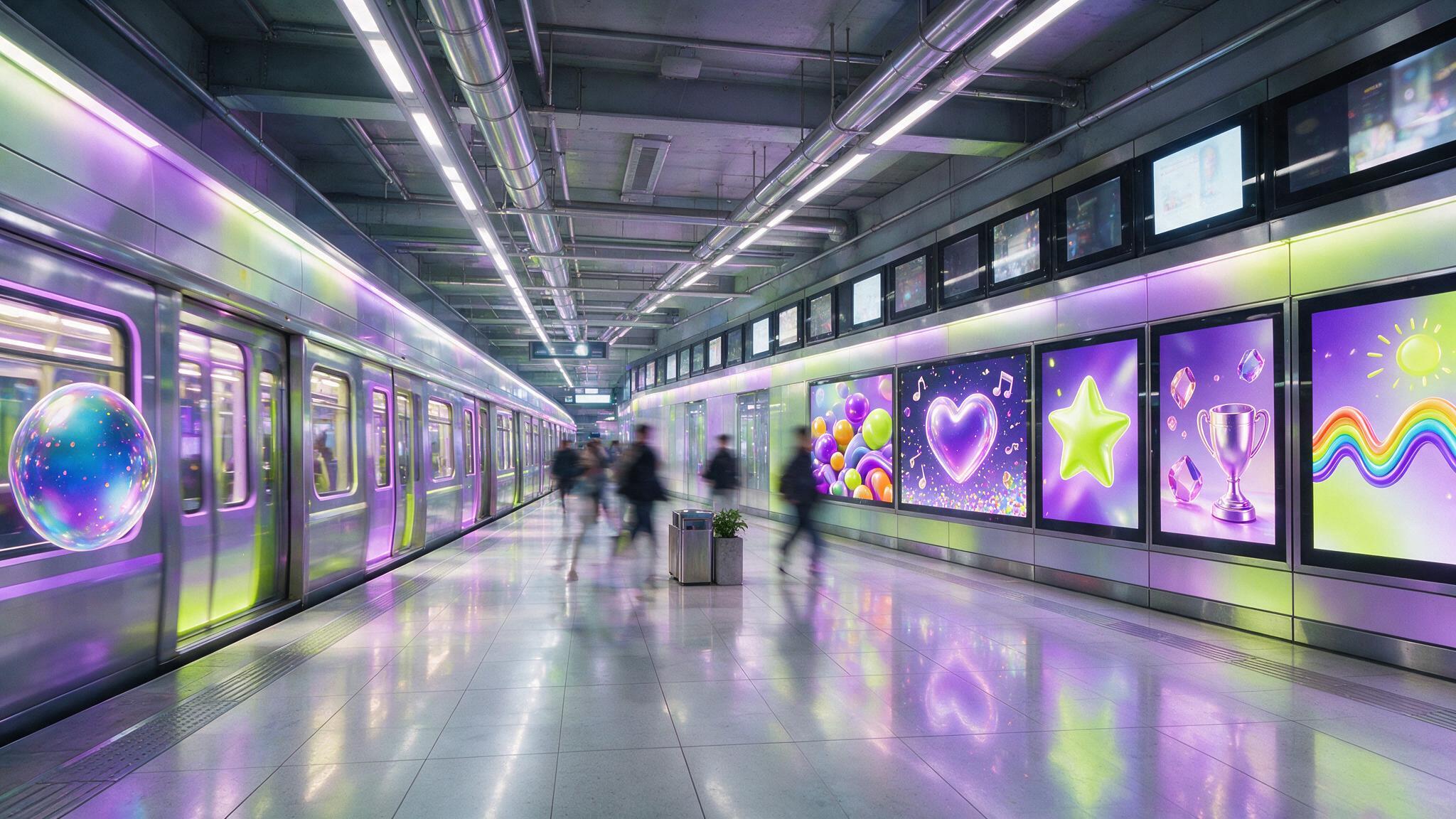 Publicité DOOH métro et transports