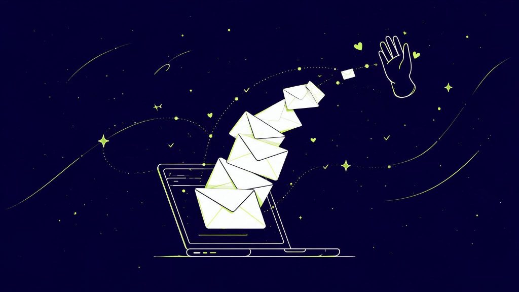 Illustration d'un scénario d'e-mails de bienvenue automatisés avec Brevo