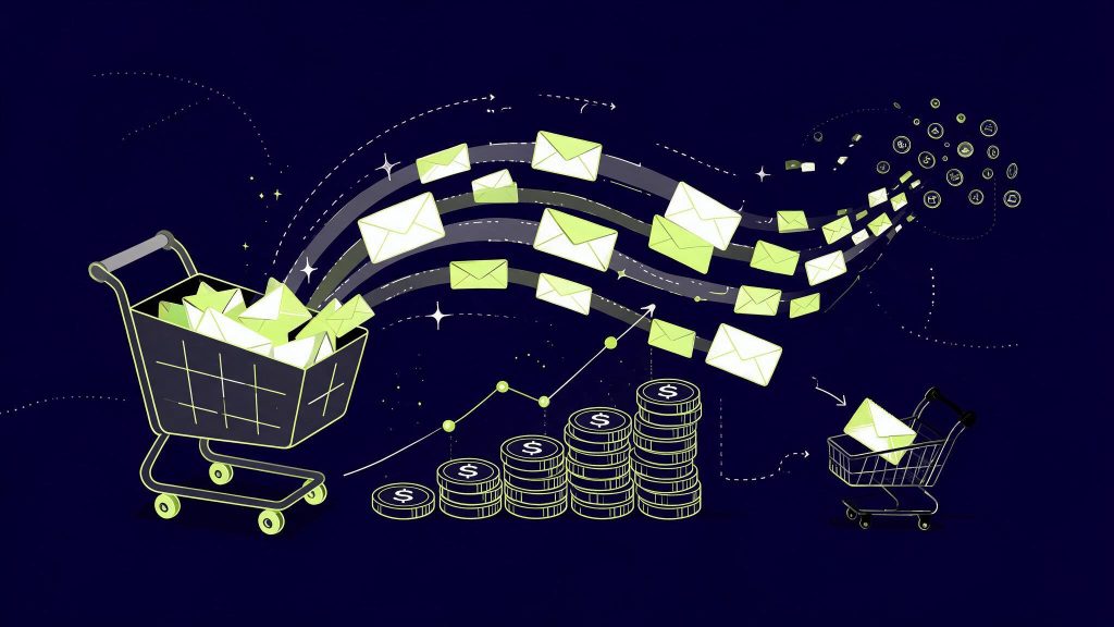 Illustration des flows e-mails e-commerce Klaviyo générant du chiffre d'affaires