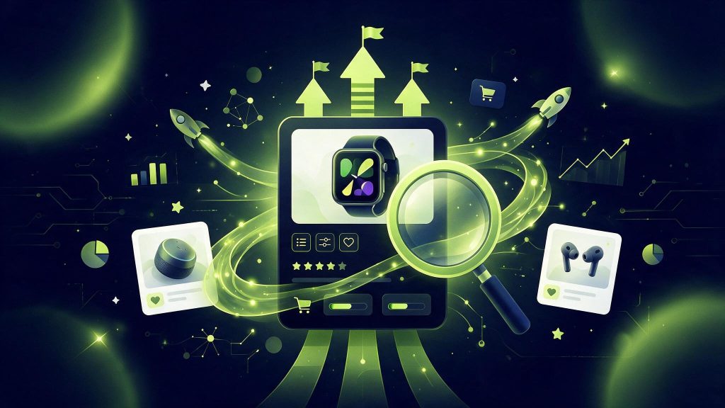 Illustration optimisation SEO des fiches produit e-commerce