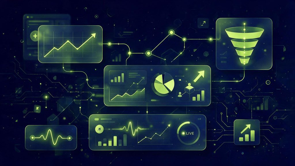 Illustration tableau de bord Google Analytics 4