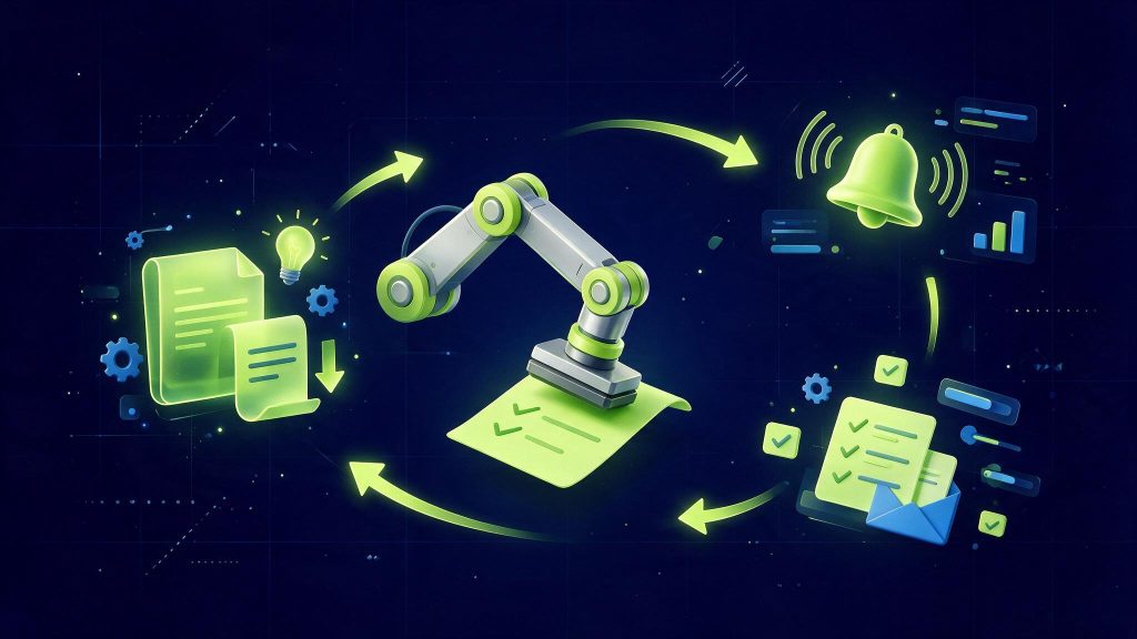 Illustration automatisation administrative d'une PME avec Make